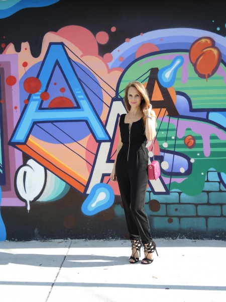 how to style a black jumpsuit