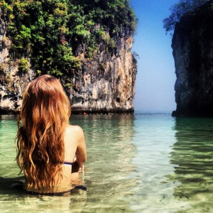 hong island thailand girl beach, girl on beach, girl in water, girl on beach thailand, girl on beach krabi